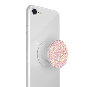 Popsocket Mobile accessory expanding hand-grip and stand in pink sparkles