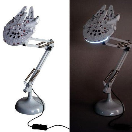 Millennium Falcon Desk Light Star Wars in Grey