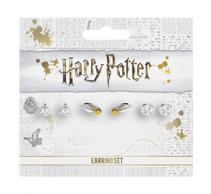 Harry Potter 3pc Earring Stud Set