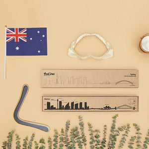 The Line Wall Art Decoration Sydney Skyline in Black