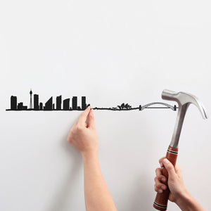 The Line Wall Art Decoration Sydney Skyline in Black