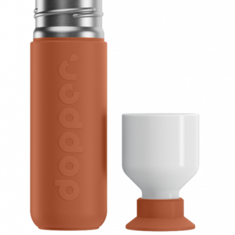 Insulated Thermal Water Bottle 350ml Terracotta Brown