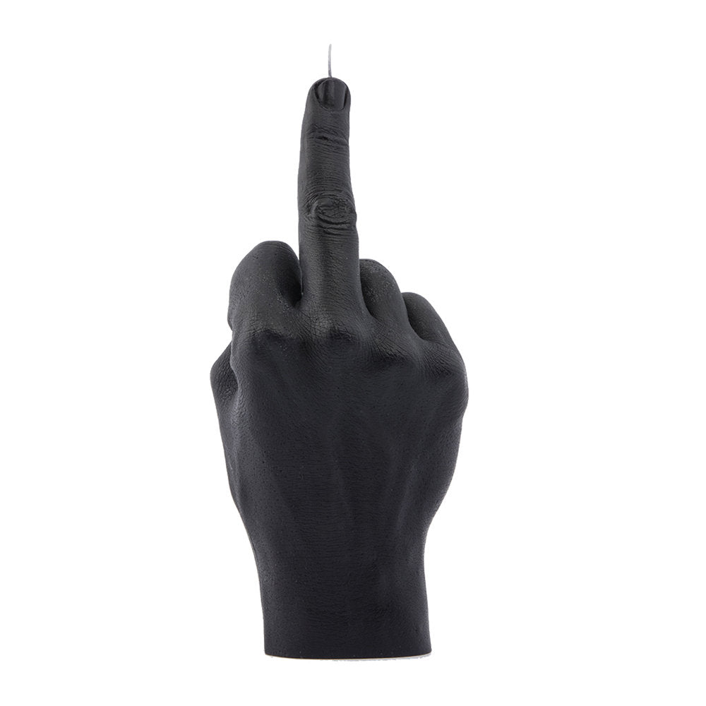 Handmade Candle hand F*ck You Black