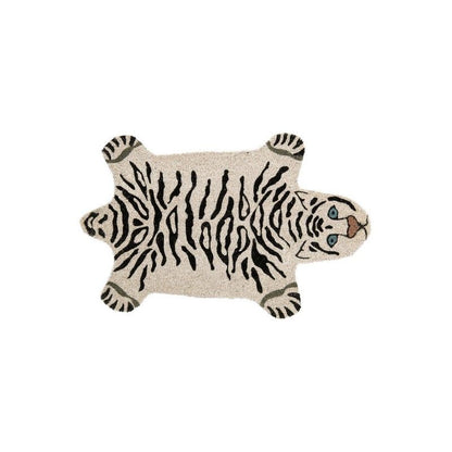 Doormat Big Cat Tiger White