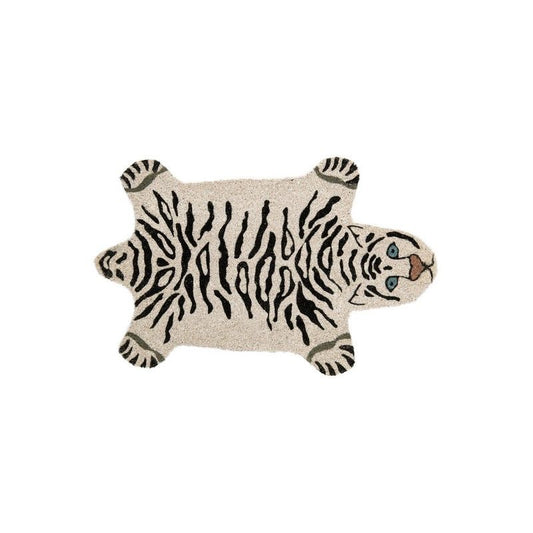 Doormat Big Cat Tiger White