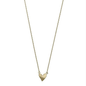 Necklace with a heart in gold