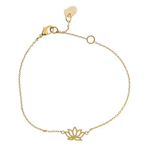 
            
                Load image into Gallery viewer, Bracelet Lotus in Gold
            
        