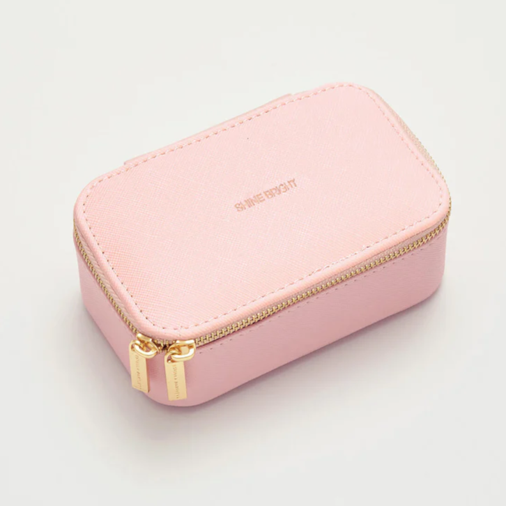 Mini Jewellery Box Travel Blush Pink