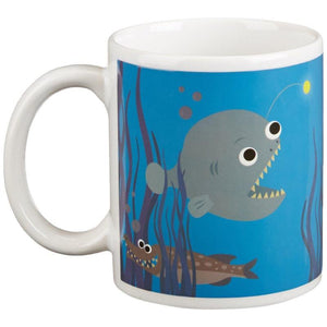 Mug with heat changing 'Under The Sea' in black