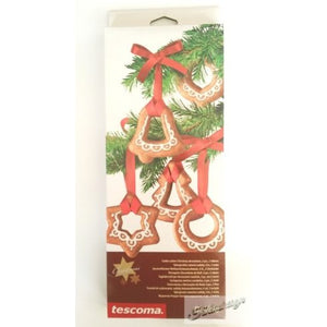 Christmas Cookie Cutter and Ribbon Set 6pcs