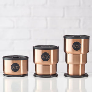 Collapsible Travel Mug 3 Tiered Stainless Steel PORTOBELLO Copper W10