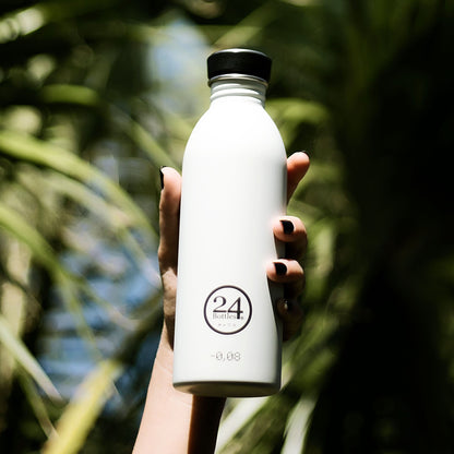 Water Bottle Lightweight 500ml Ice White