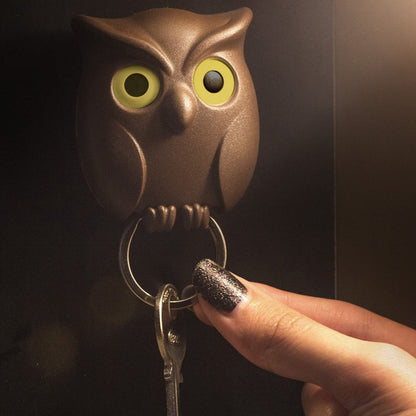Key Holder Night Owl, Brown