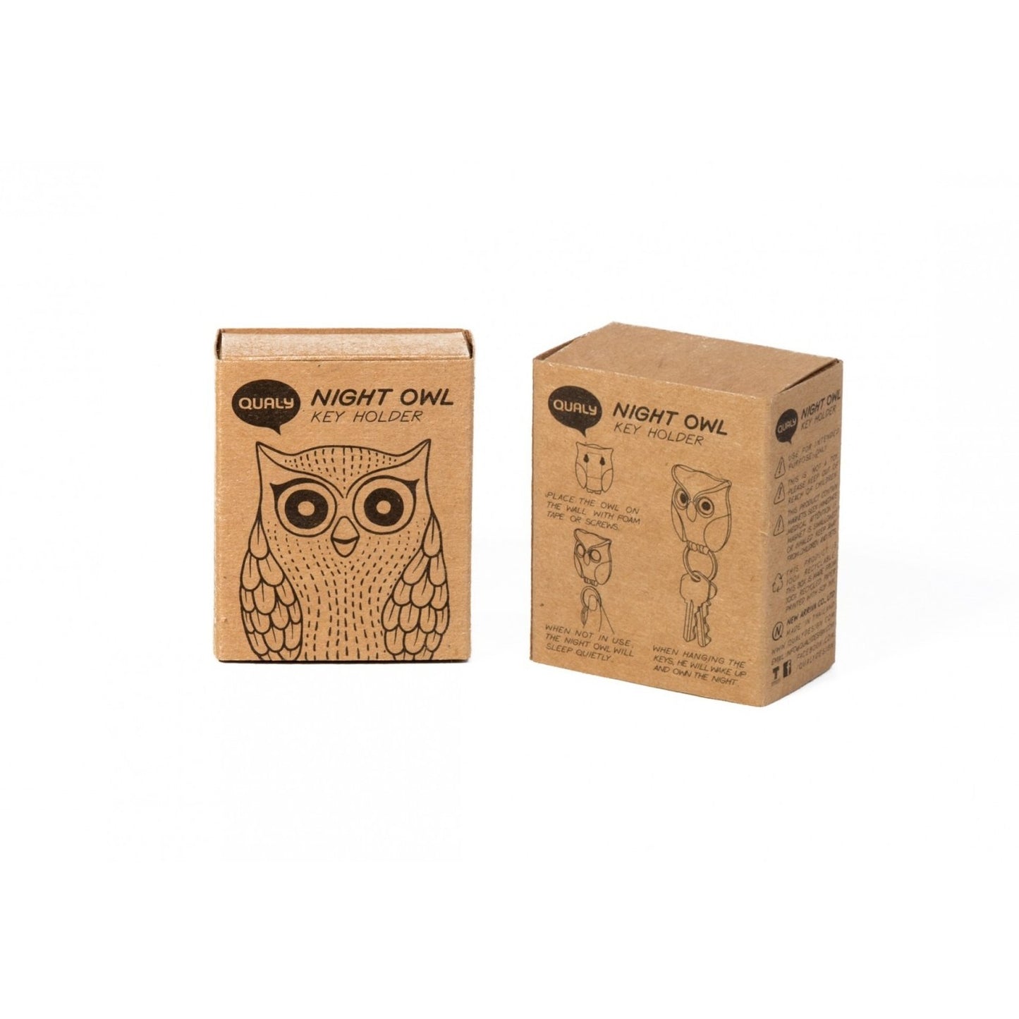 Key Holder Night Owl, Brown