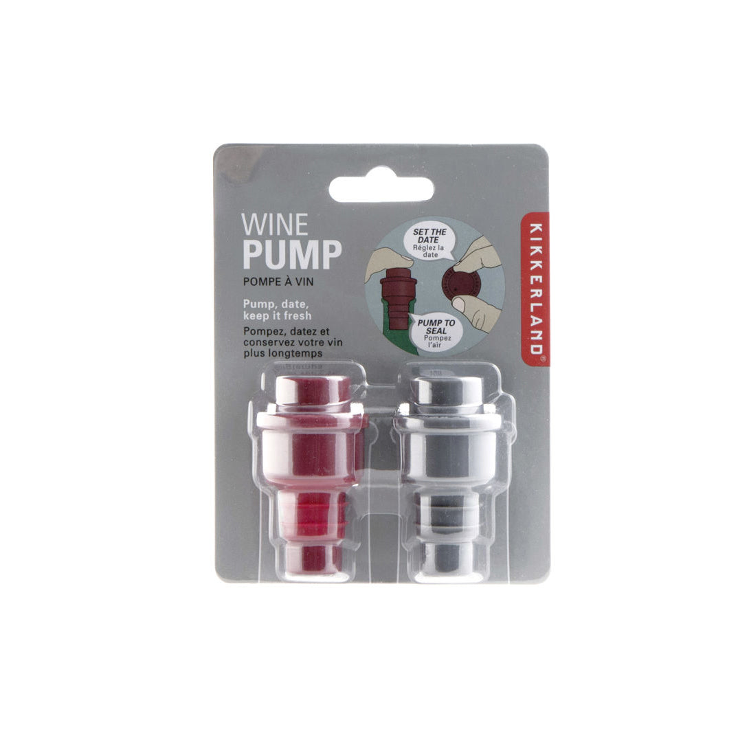 Set of 2 multi-colour wine pumps