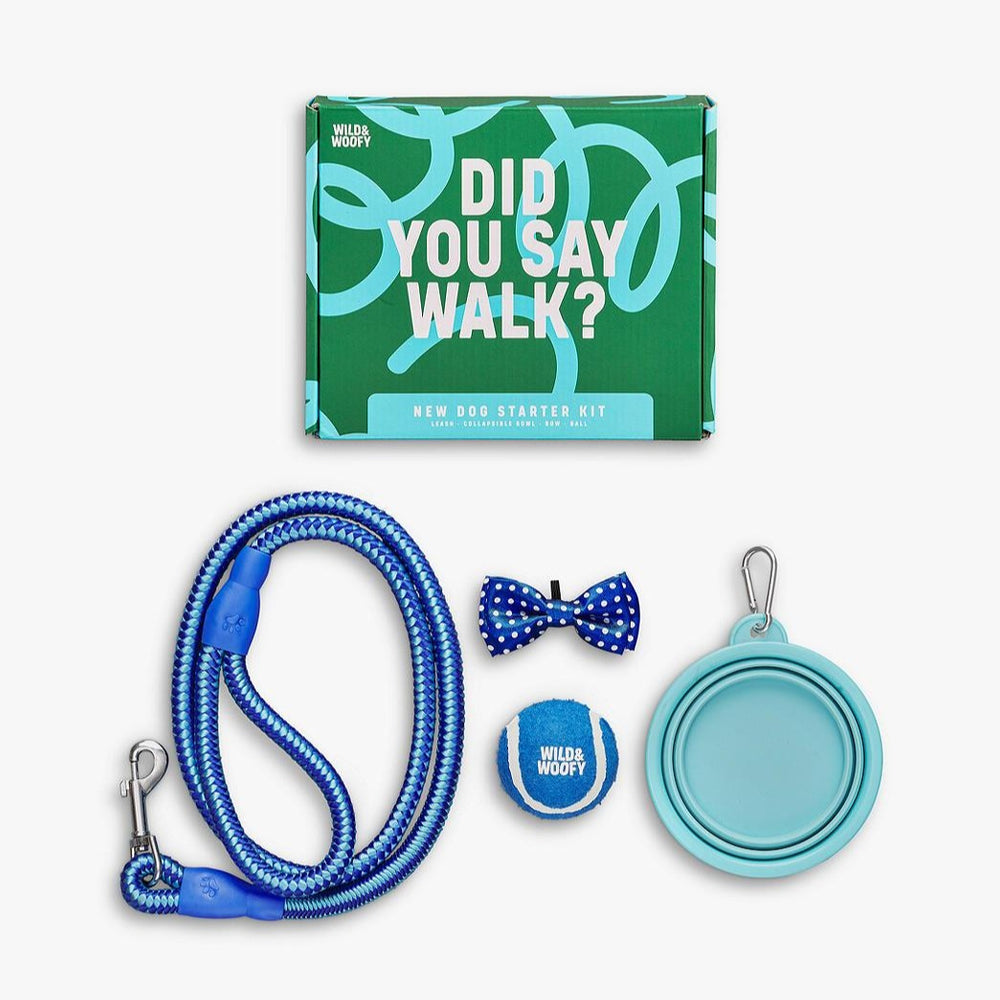 New Dog Starter Kit Pet Gift - Includes Lead and Accessories