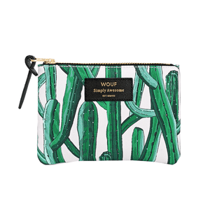
            
                Load image into Gallery viewer, Pouch Bag Small in Green Cactus Design
            
        
